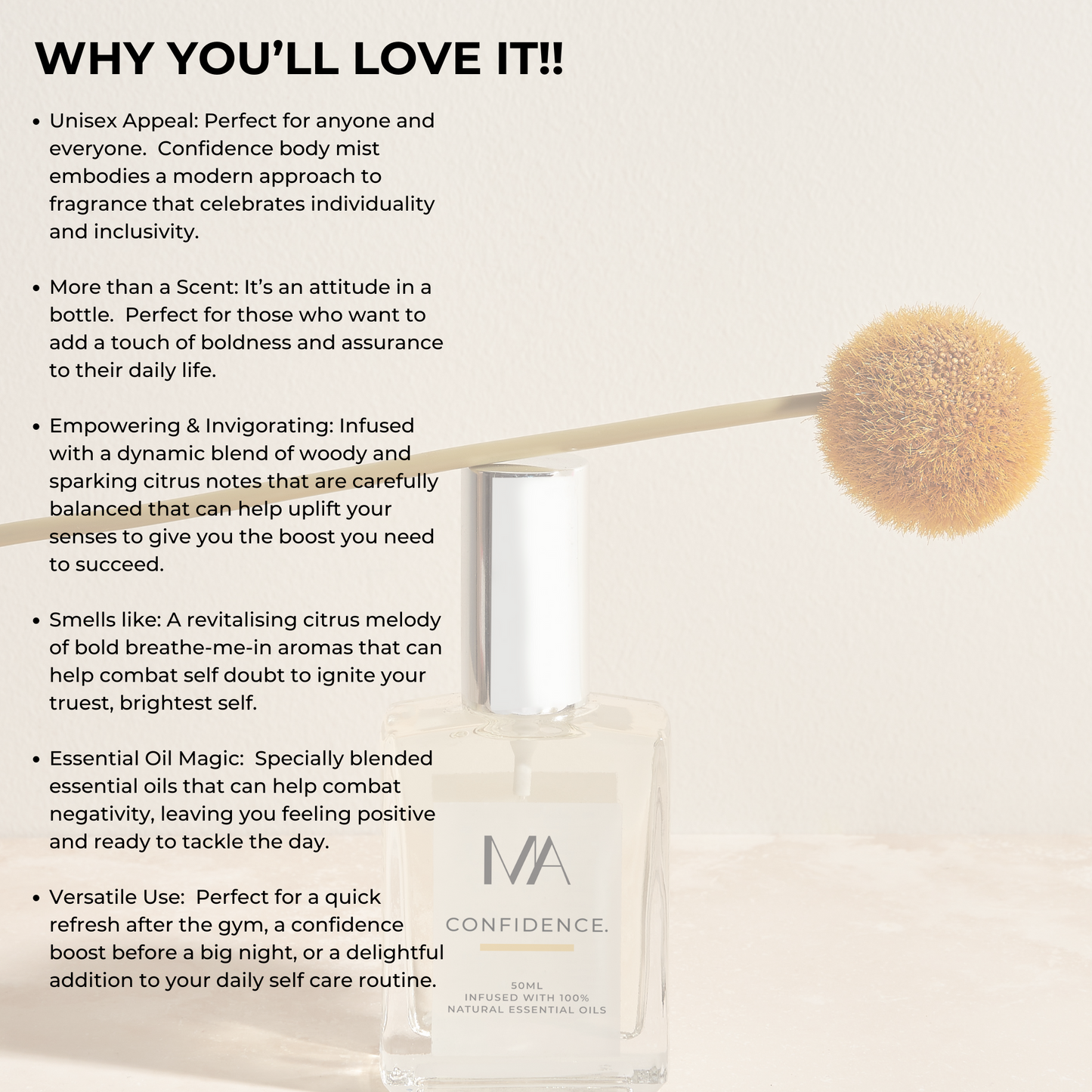 CONFIDENCE FUNCTIONAL UNISEX BODY MIST